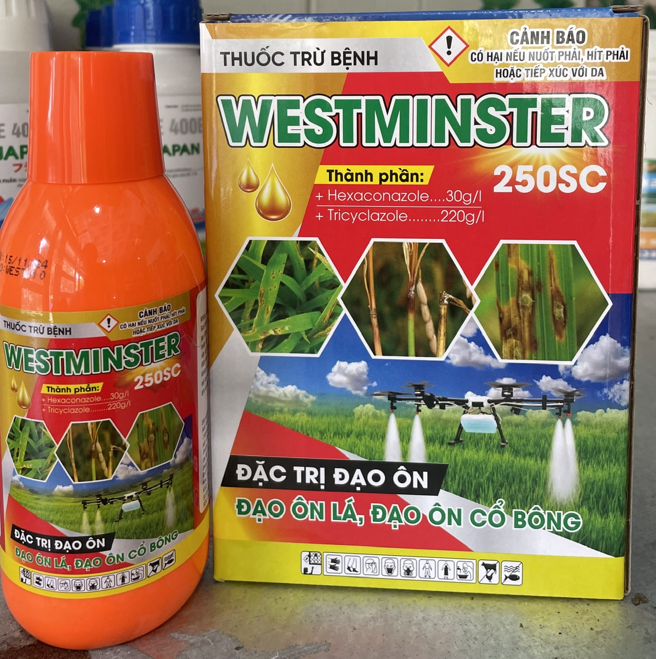Thuốc Cặp Đạo Ôn Vi Khuẩn  Cosmos 2SL+ Westminster 250SC1
