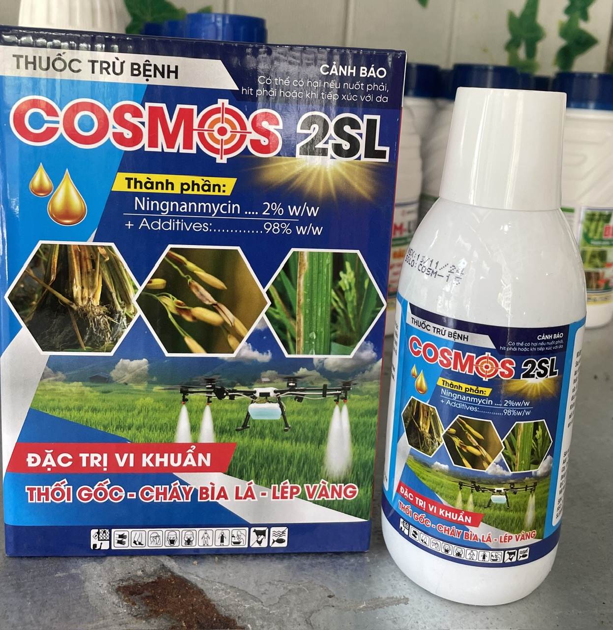 Thuốc Cặp Đạo Ôn Vi Khuẩn  Cosmos 2SL+ Westminster 250SC2