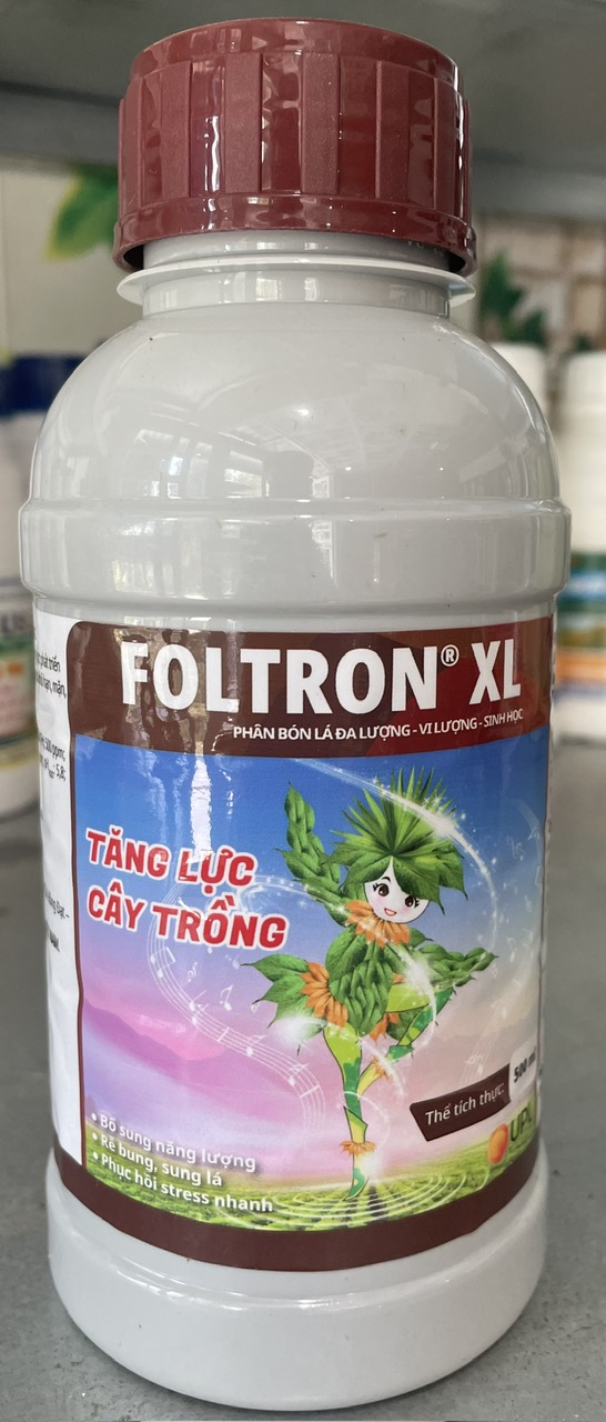 Phân bón lá nhập khẩu Mexico Foltron XL 500ml, chống stress phục hồi cây, kích ra rễ, cây xanh tốt.1