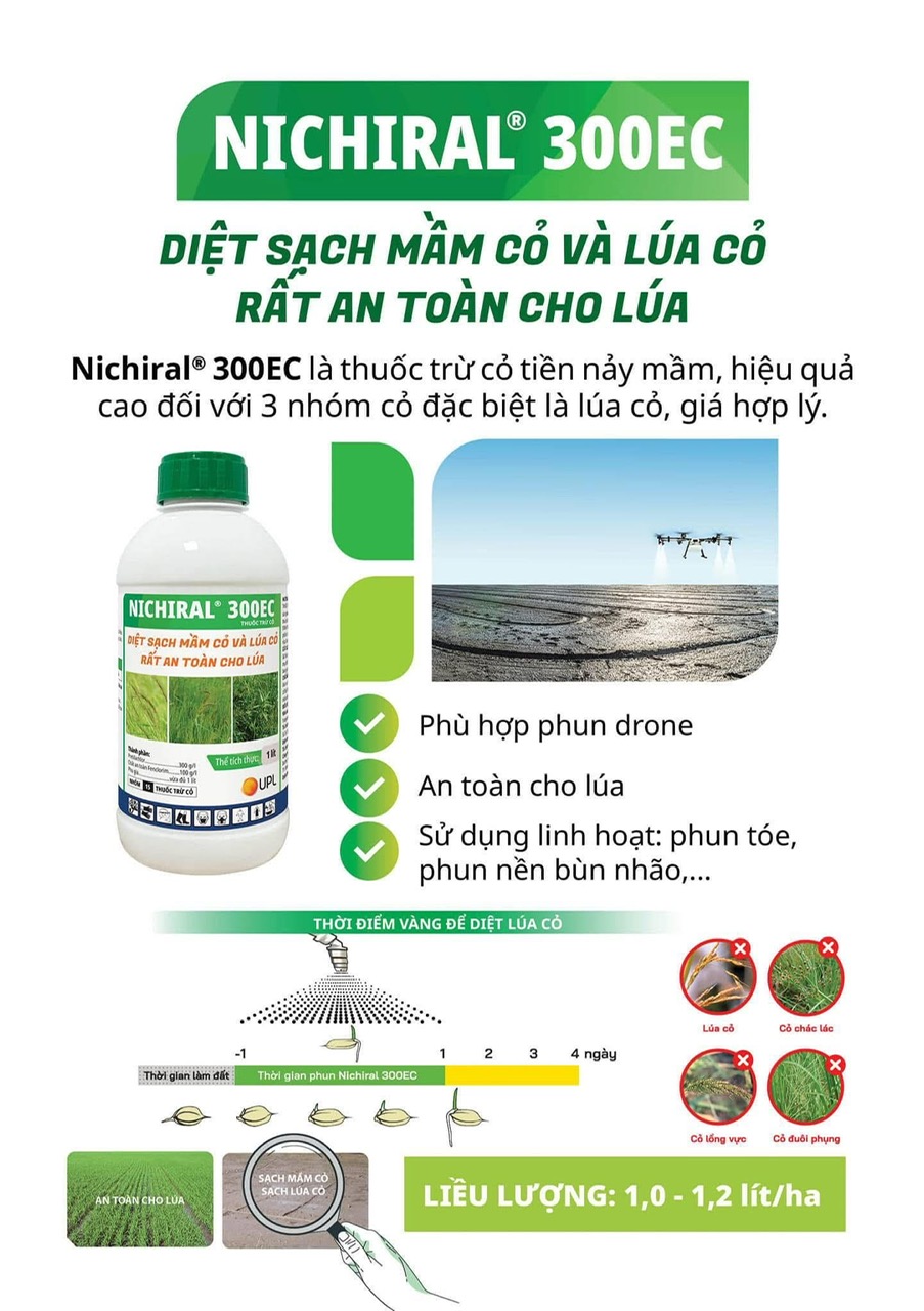 NICHIRAL® 300EC Thuốc trừ cỏ tiền nẩy mần1